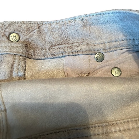 We The Free Free People Gray Tone Faux Suede Look Straight Leg Pant NWT Sz. 25 - Picture 10 of 15